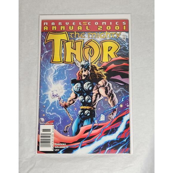 Marvel Comics Annual The Mighty Thor 2000 & 2001 Comic Book Lot VG+ Pre-owned - Picture 3 of 4